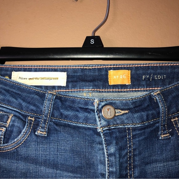 Pilcro Edit Fit Distressed Skinny Jeans‎ Medium Wash 26 - Picture 3 of 12